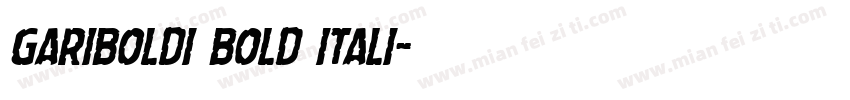 gariboldi bold itali字体转换